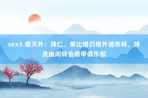 sex5 德天外：拜仁、莱比锡仍格外迪布林，球员幽闲转会德甲俱乐部